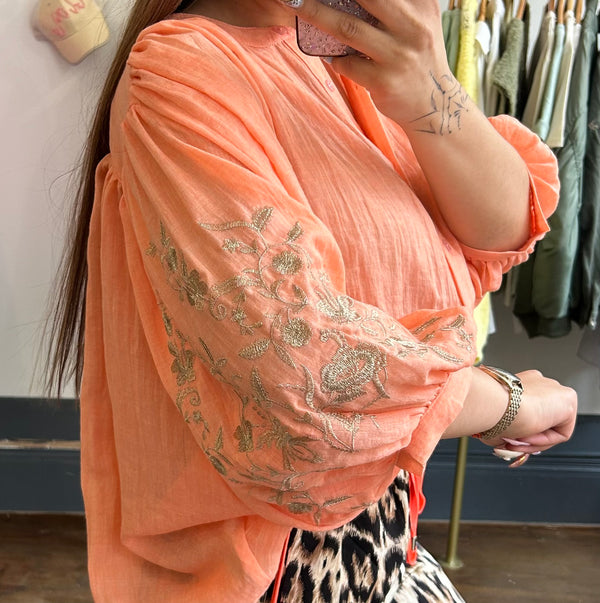 Chemise Carole corail
