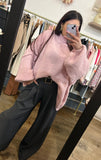 Pull vanille, rose