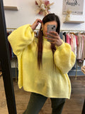 Pull vanille jaune