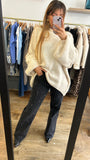 Pull vanille, écru