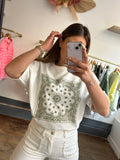 T-shirt mandala kaki