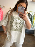 T-shirt mandala kaki