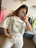 T-shirt mandala kaki