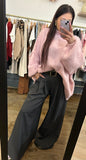 Pull vanille, rose