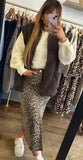 Jupe en jean léopard - Nessah'Boutique