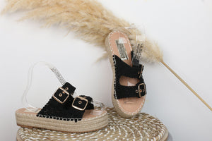 Mule plateforme brodée - Nessah'Boutique