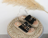 Mule plateforme brodée - Nessah'Boutique