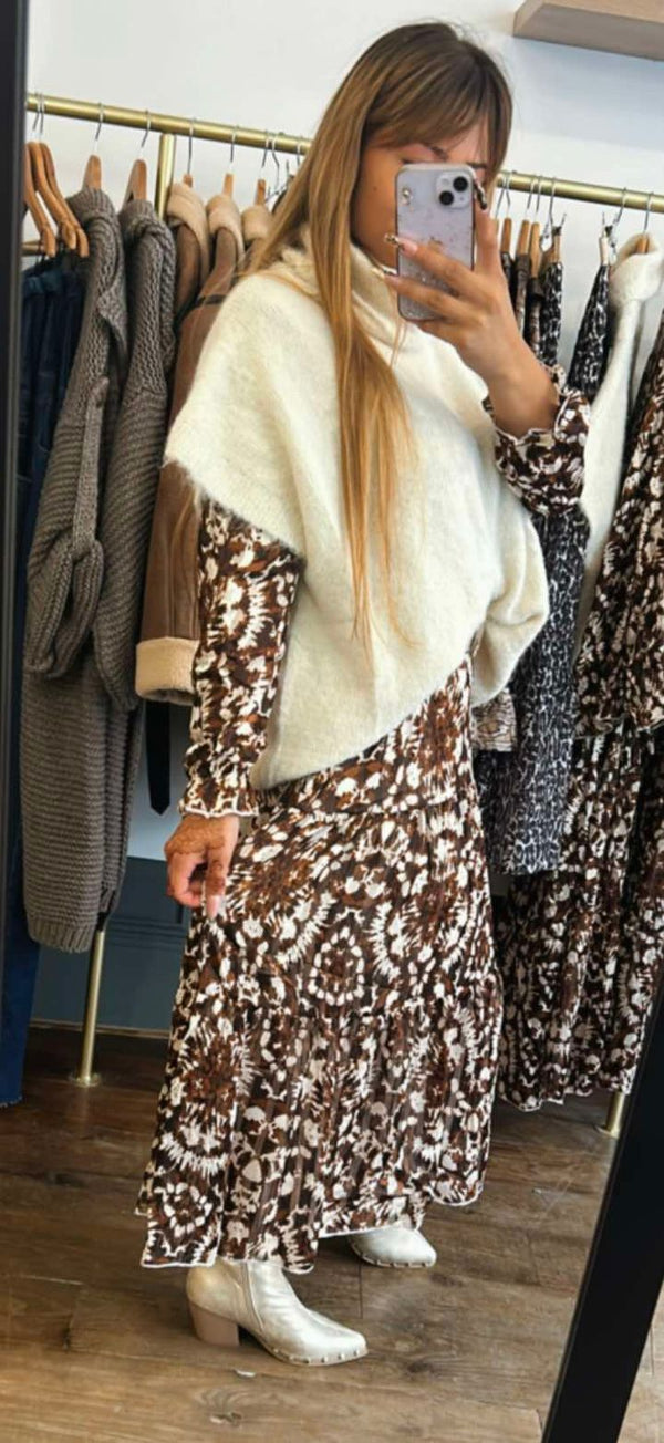 Pull sans manche beige - Nessah'Boutique