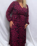 Robe Fuchsia plus - Nessah'Boutique