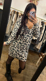 Robe, pull léopard réversible - Nessah'Boutique