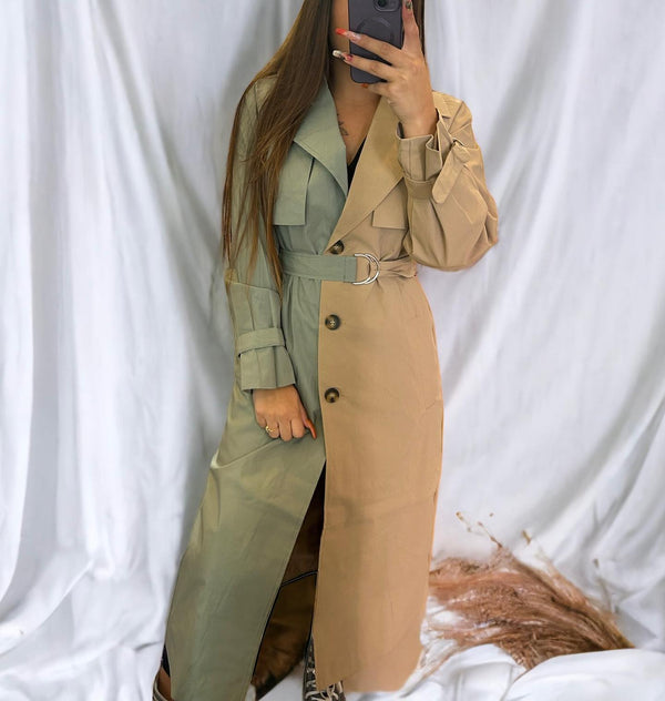 Trench bi color BK - Nessah'Boutique